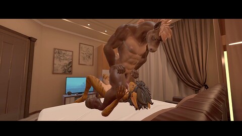 毛茸控, 异性恋, 动画色情